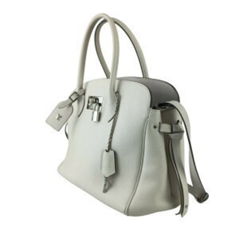 Louis Vuitton Calfskin Handbag White Mila